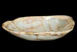 Polished Onyx (Aragonite) Decorative Bowl - Morocco #251130-2